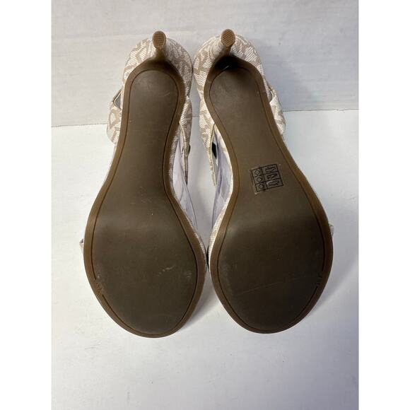 DKNY Women's Diva Asymmetrical Slingback Stiletto Sandals Heels Hemp Size 7.5 - Picture 9 of 11